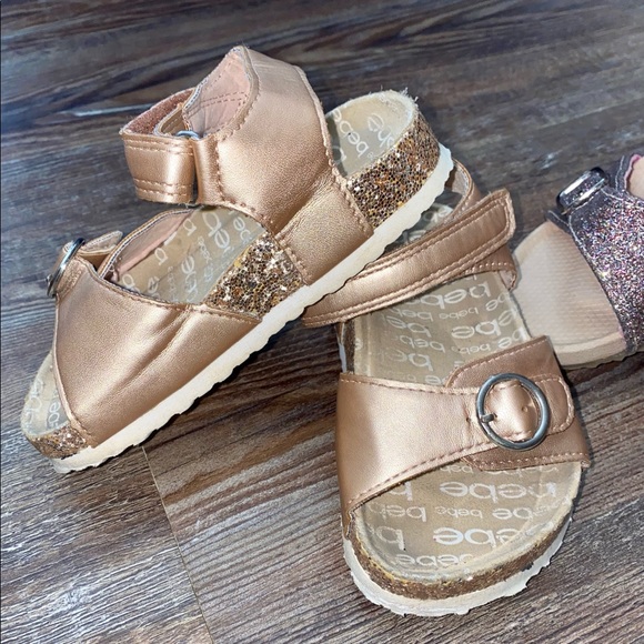 BEBE WONDER NATION DR SCHOLLS GIRLS SANDAL LOT OF 3 PAIRS SZ 8 GLITTER SPARKLE - Picture 2 of 11